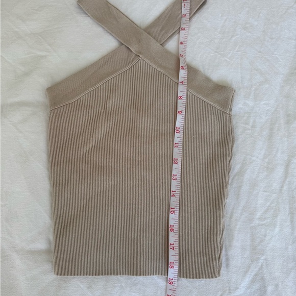 Beige Ribbed Top, S - Picture 5 of 9